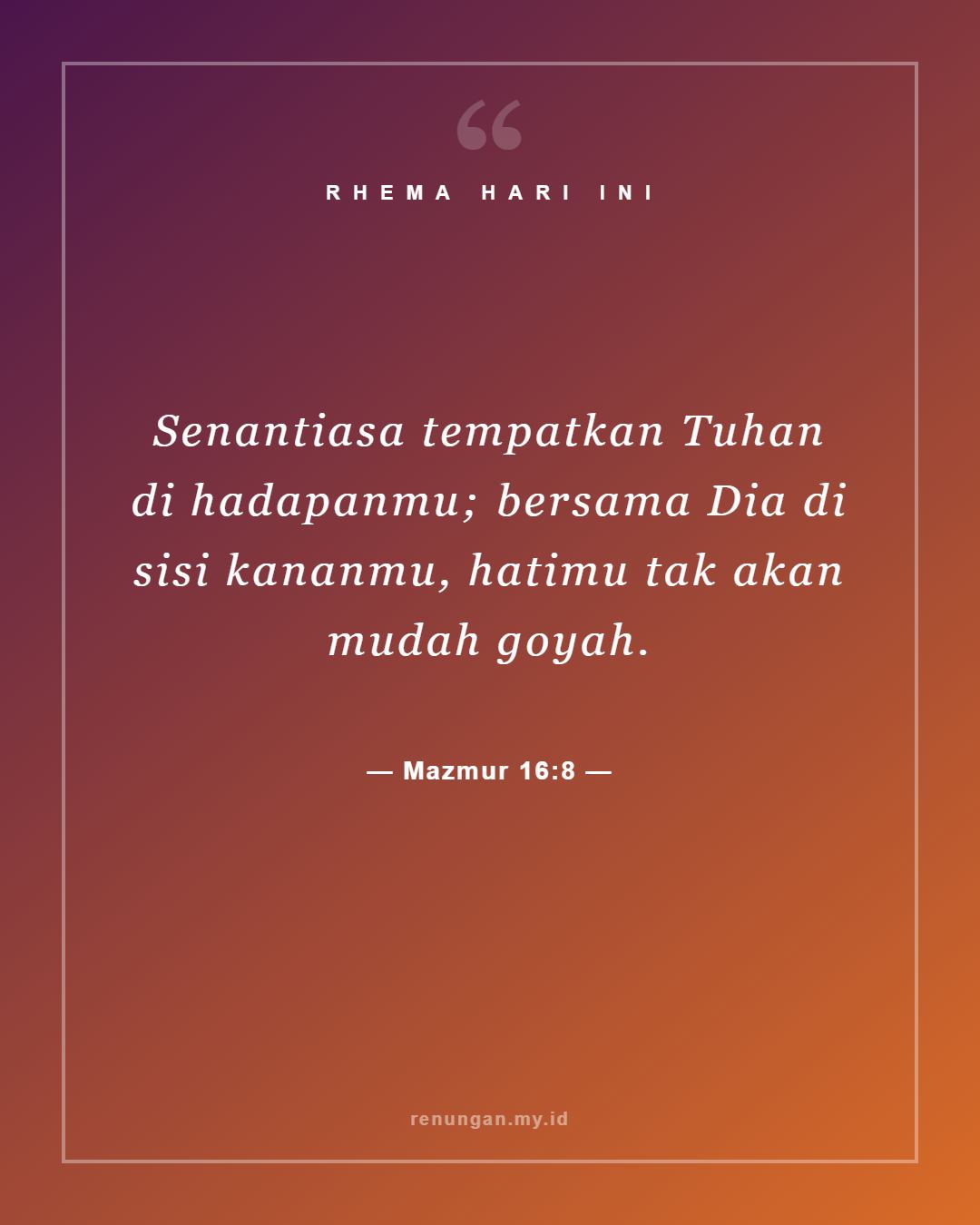 Mazmur 16:8