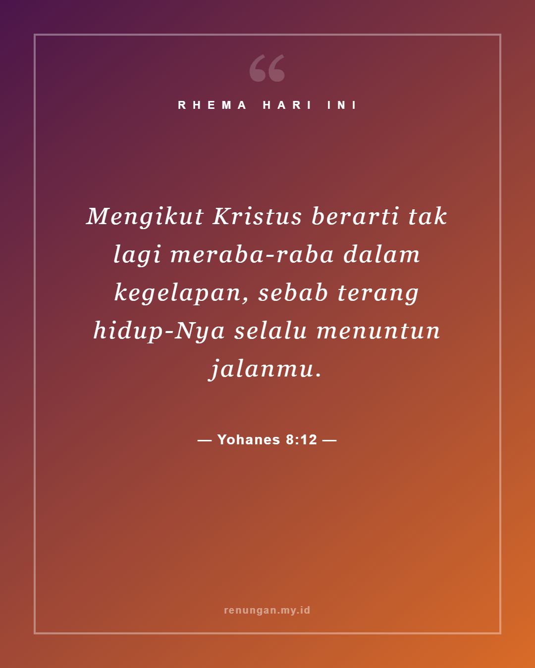 Yohanes 8:12