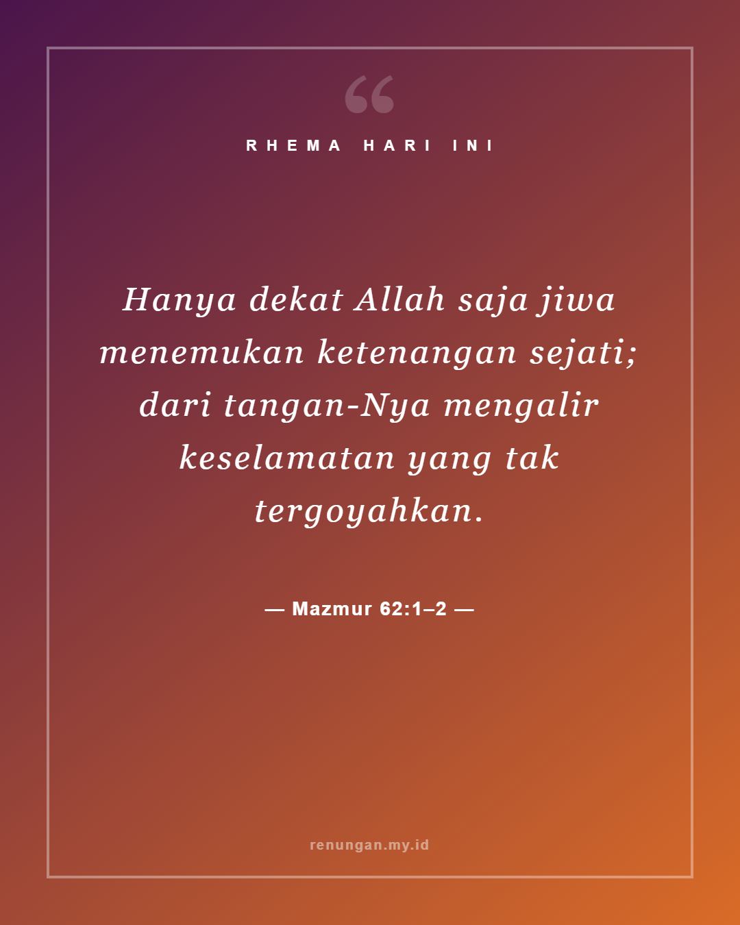 Mazmur 62:1–2