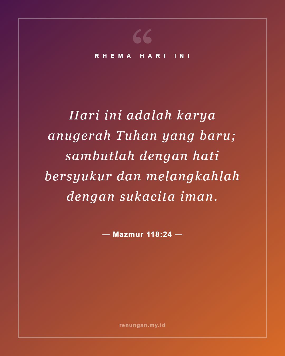 Mazmur 118:24