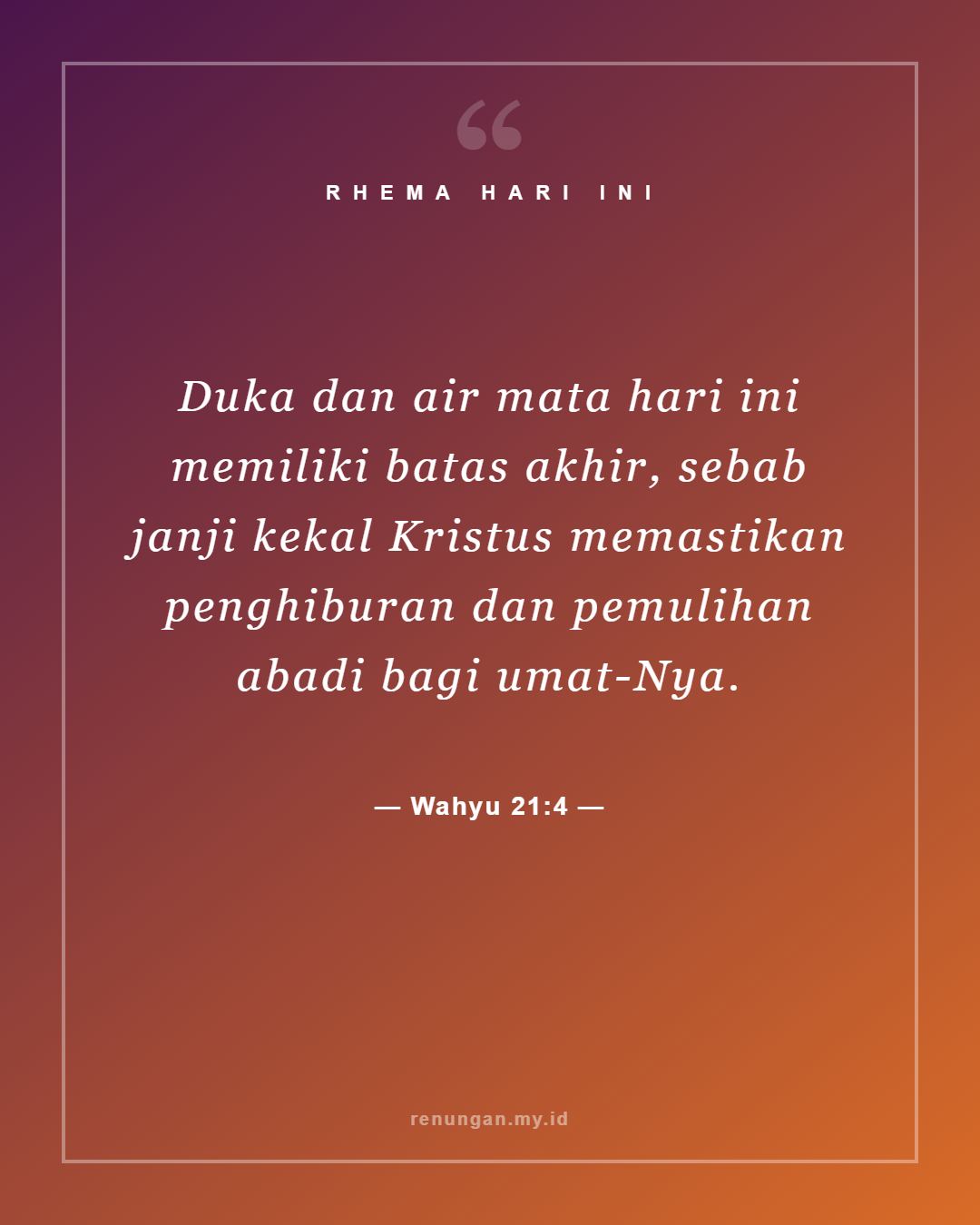 Wahyu 21:4