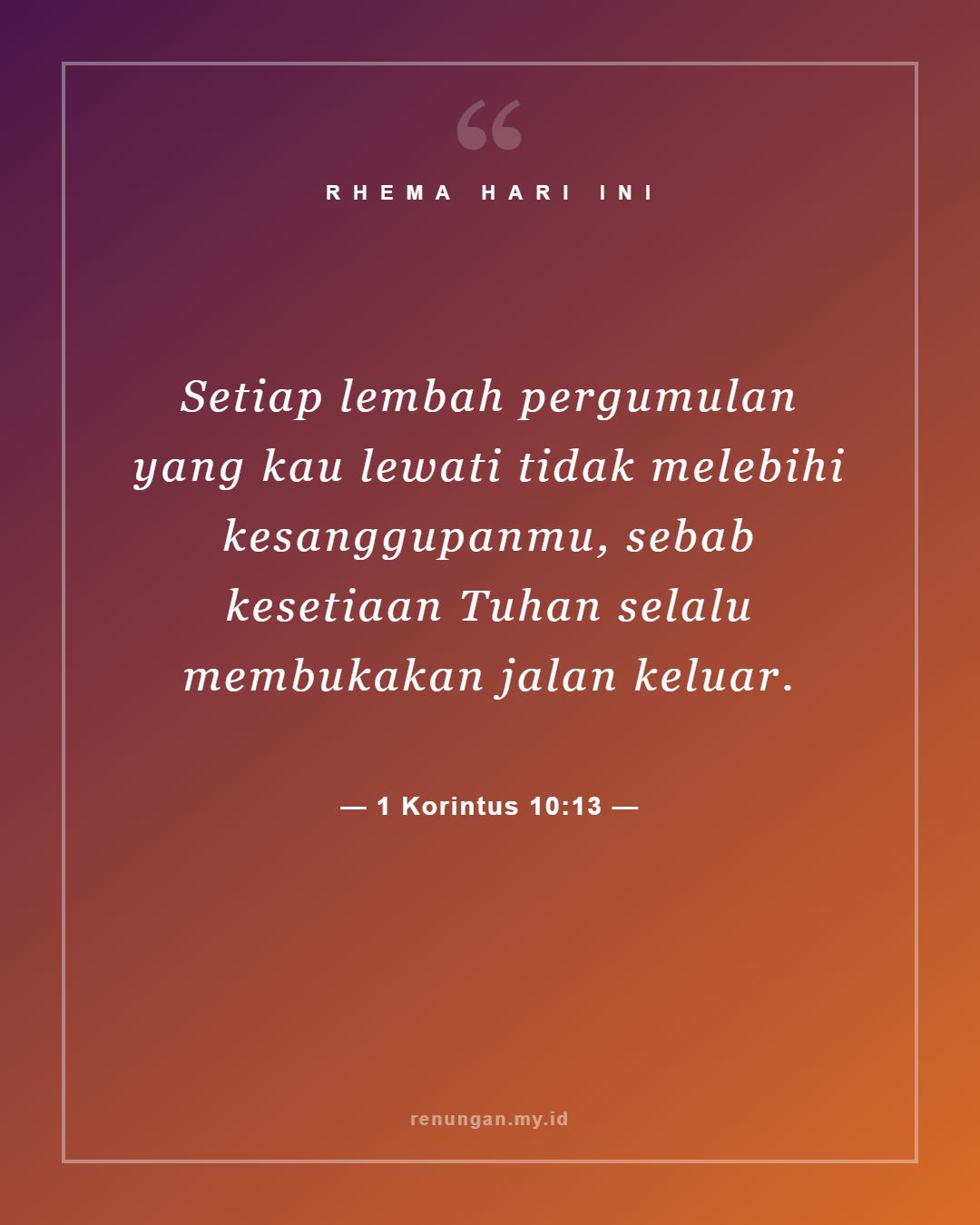 1 Korintus 10:13