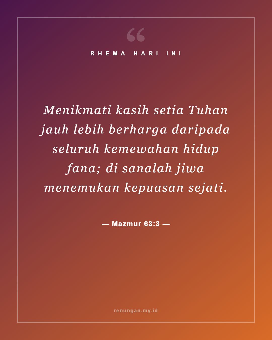 Mazmur 63:3