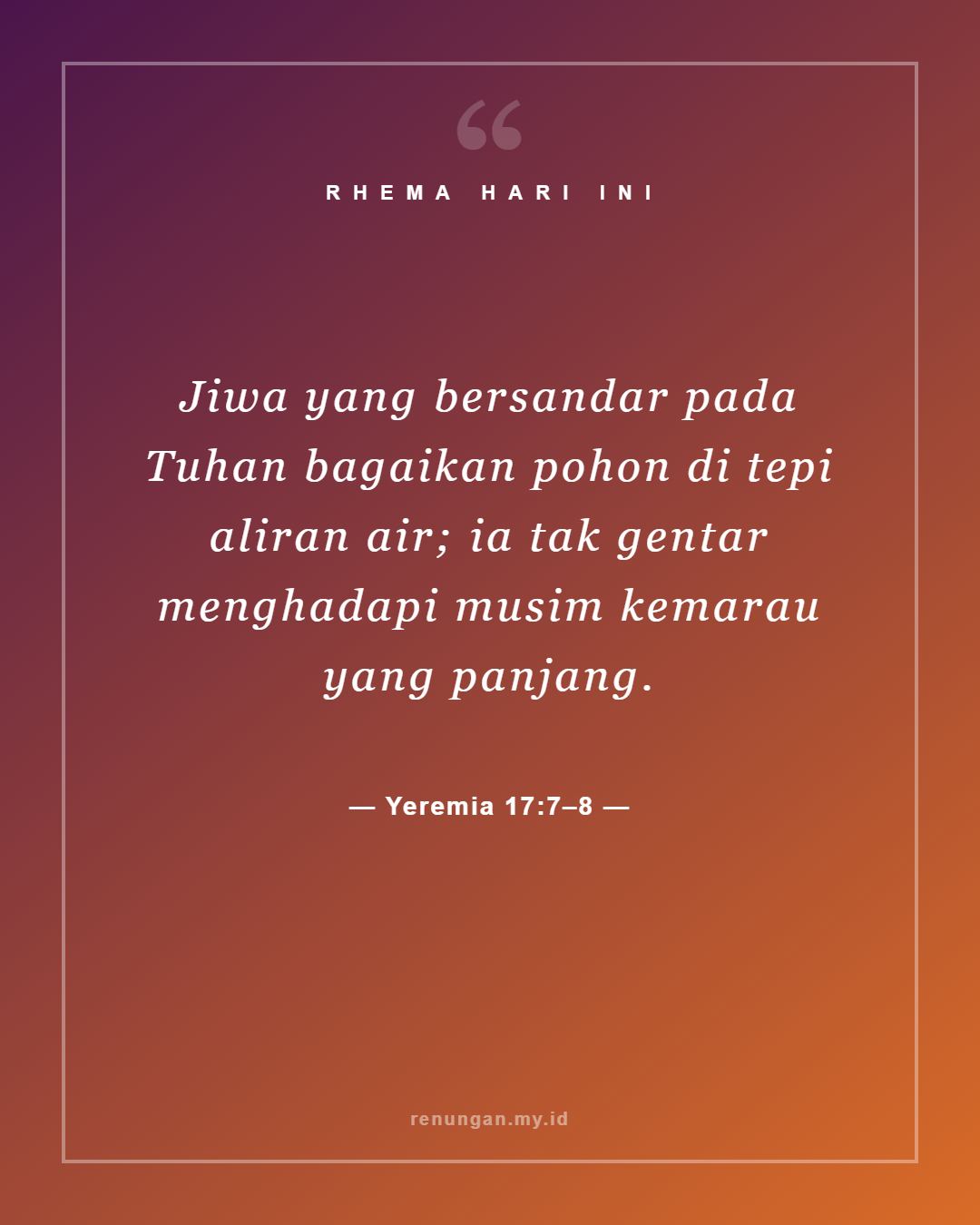 Yeremia 17:7–8