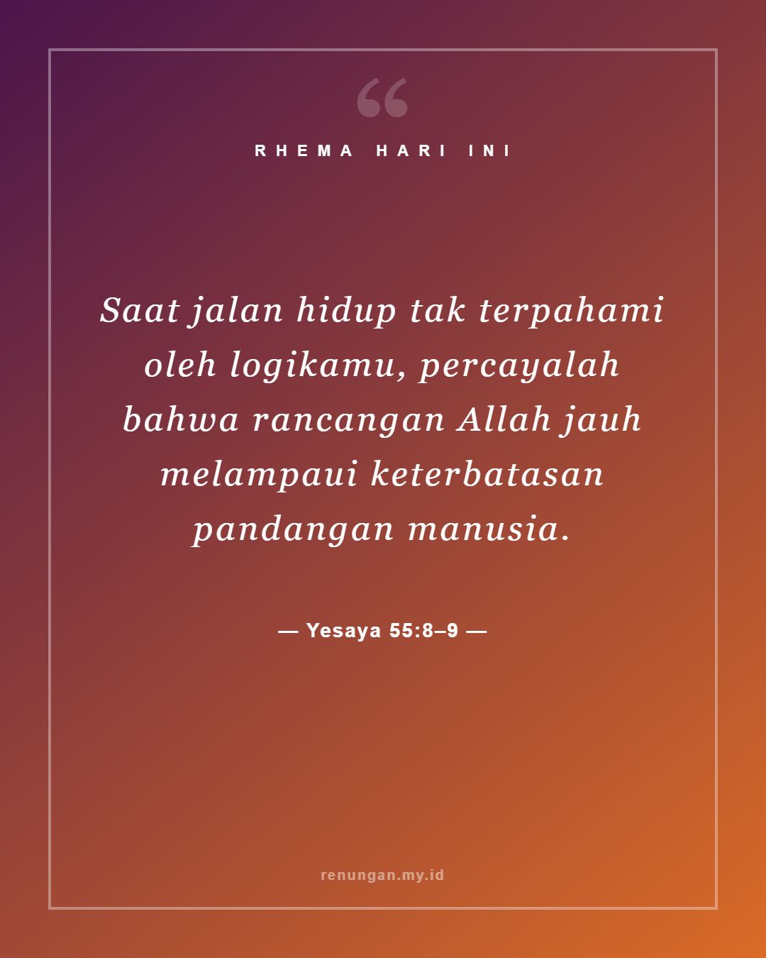 Yesaya 55:8–9