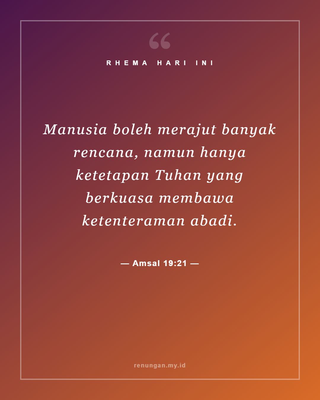 Amsal 19:21