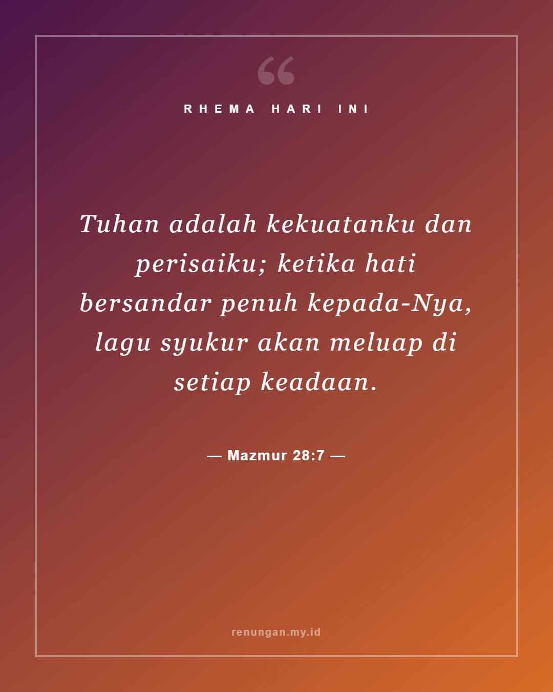 Mazmur 28:7