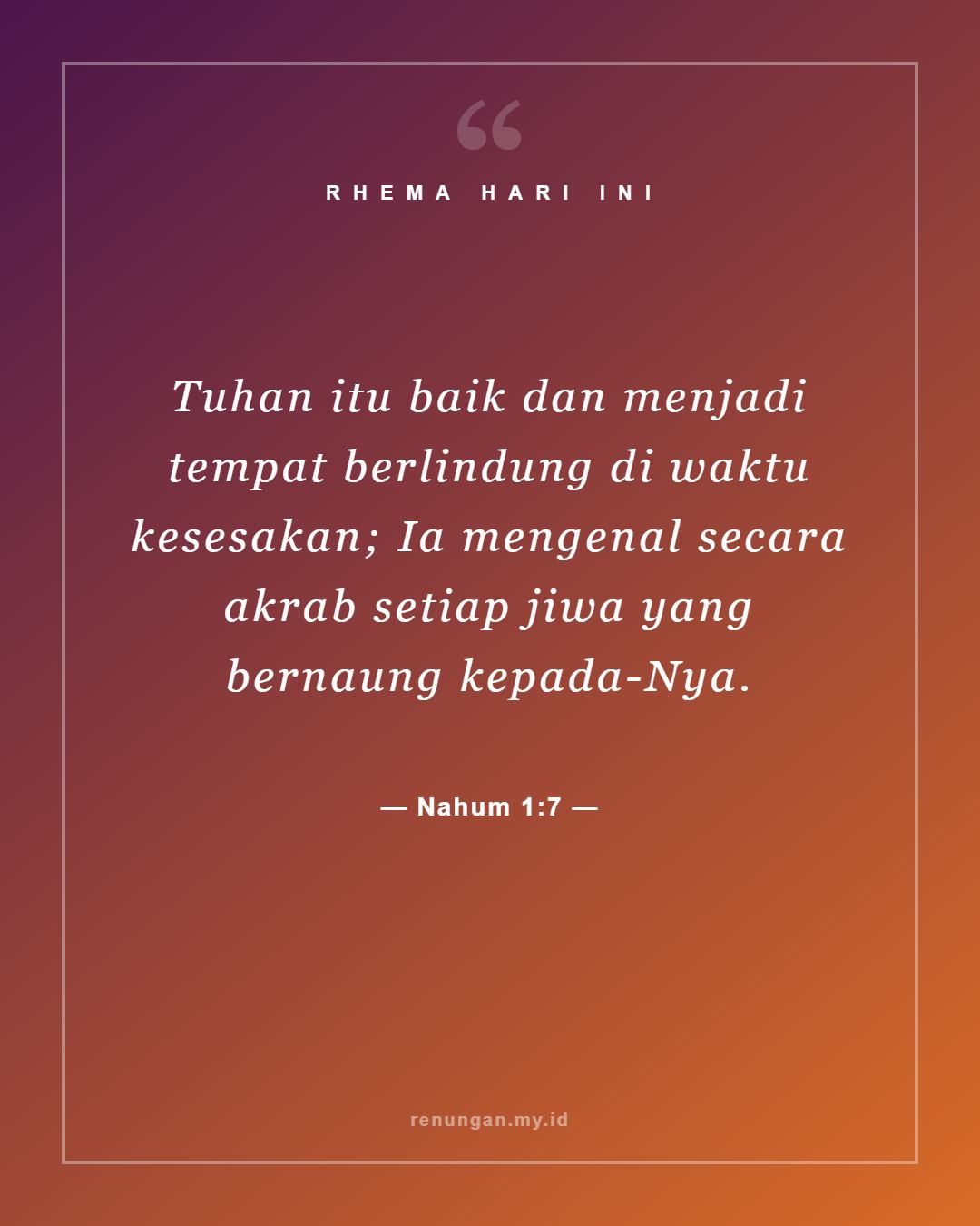 Nahum 1:7