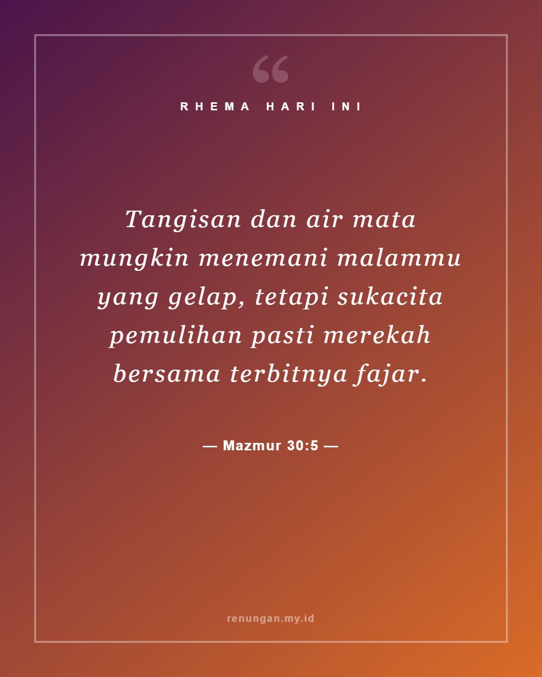 Mazmur 30:5