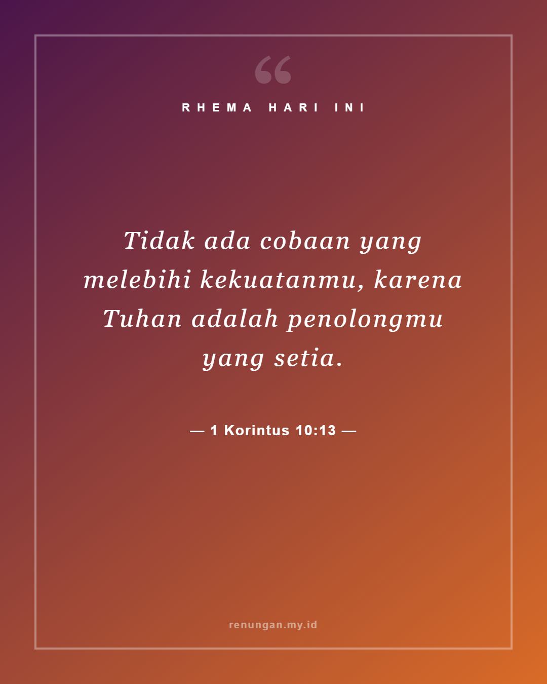 1 Korintus 10:13