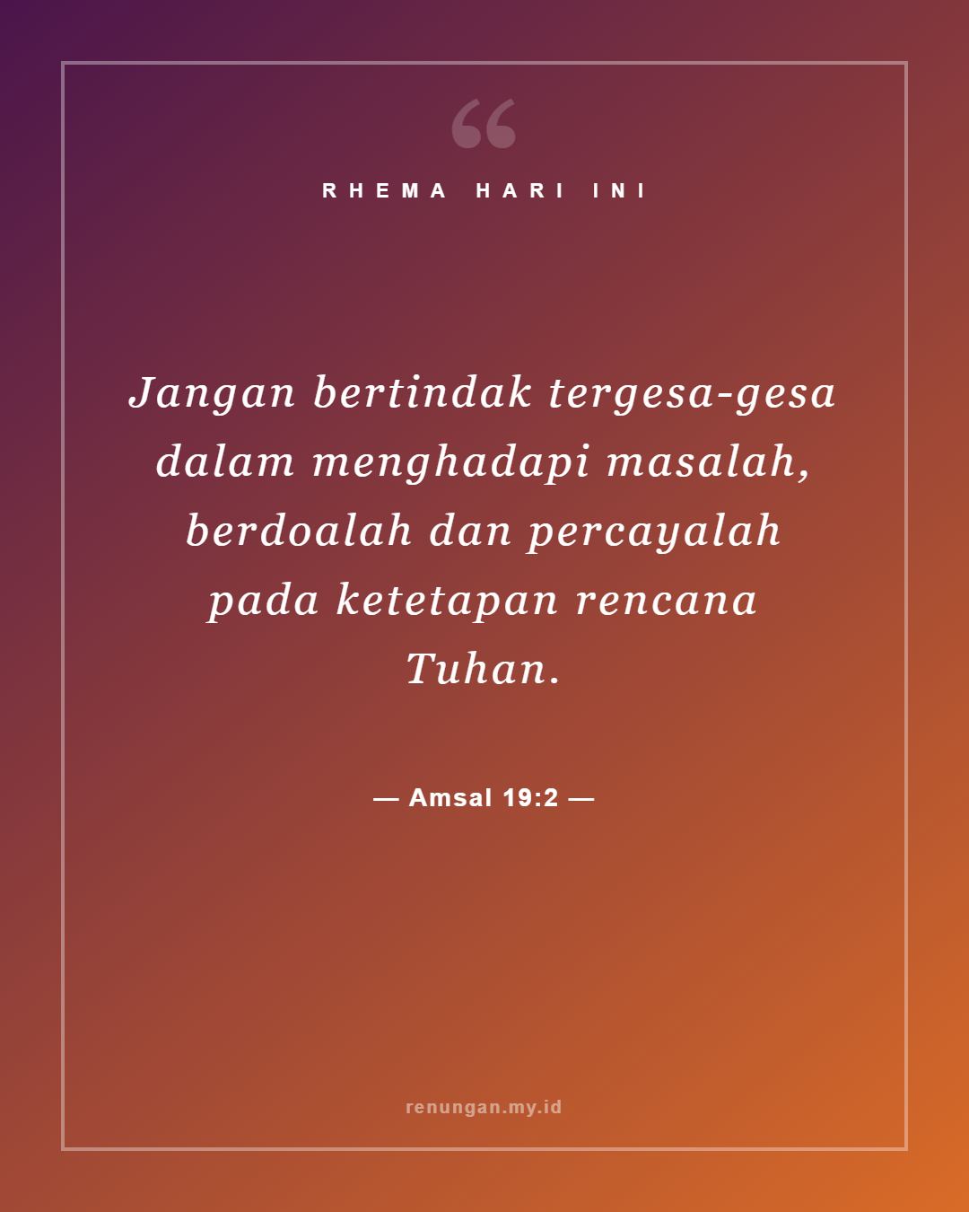 Amsal 19:2