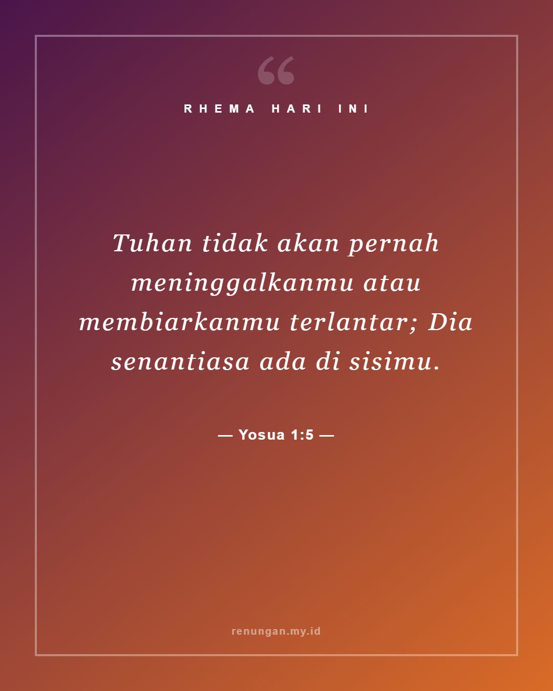 Yosua 1:5