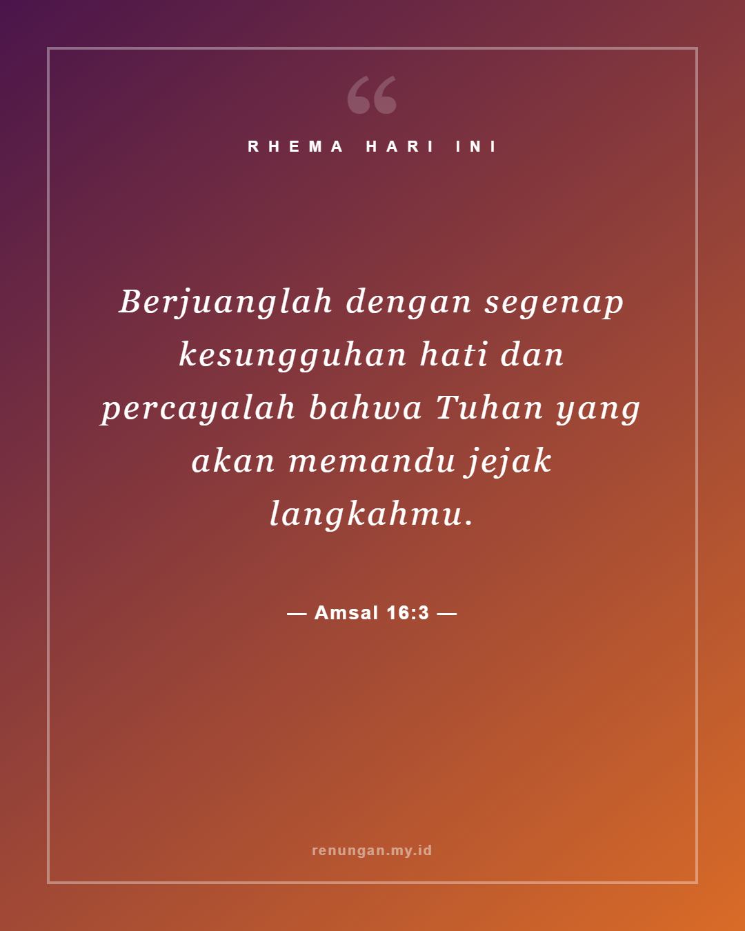Amsal 16:3
