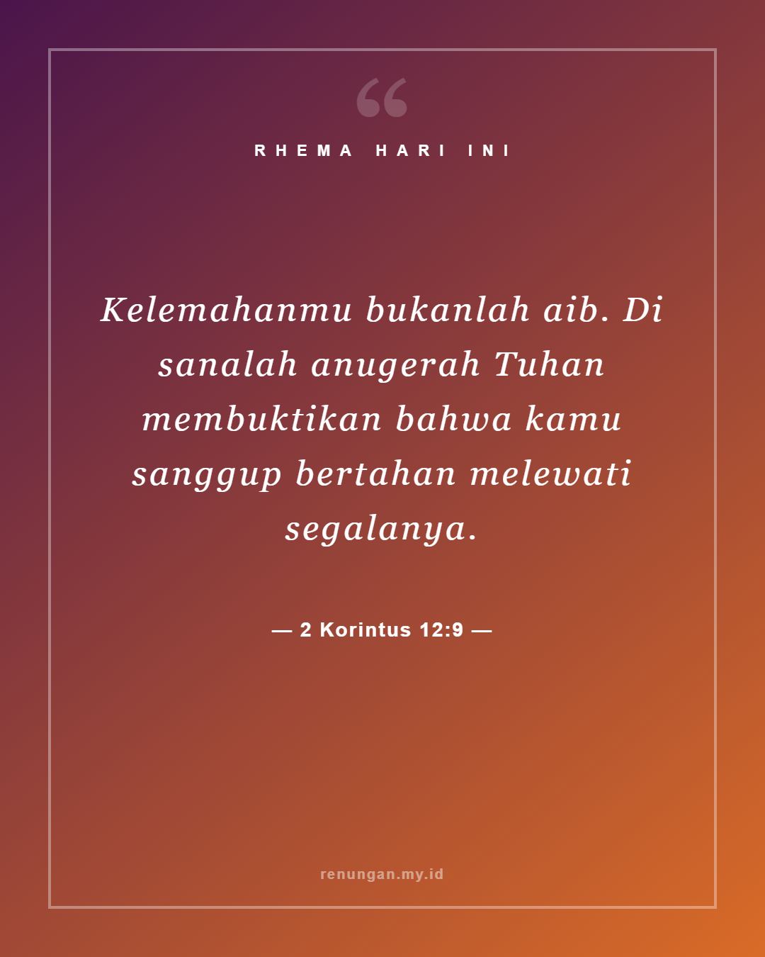 2 Korintus 12:9