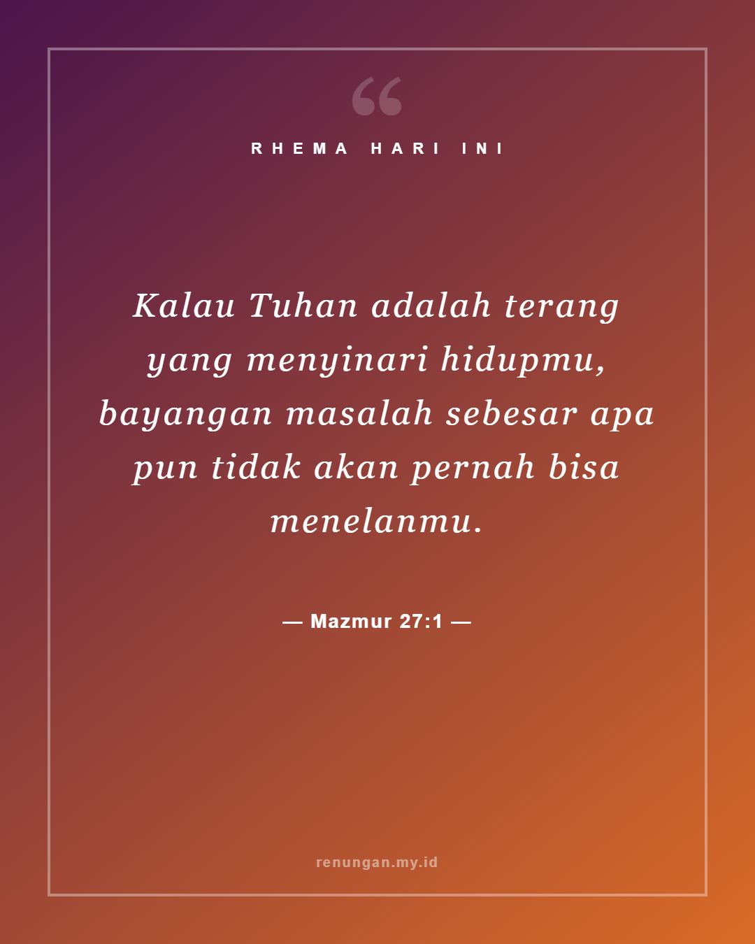 Mazmur 27:1