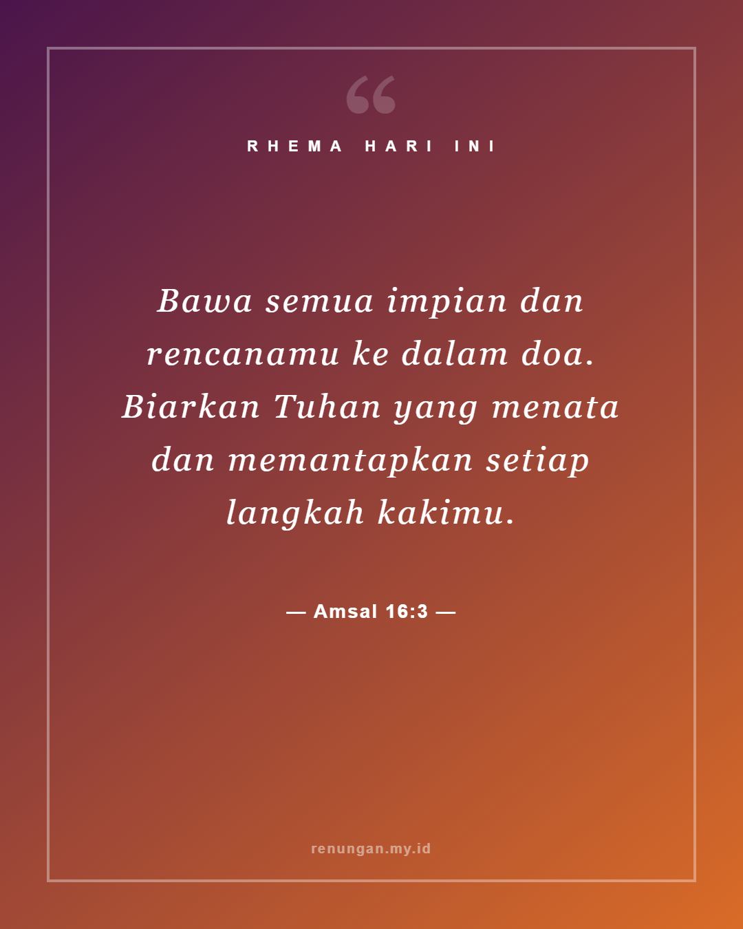 Amsal 16:3
