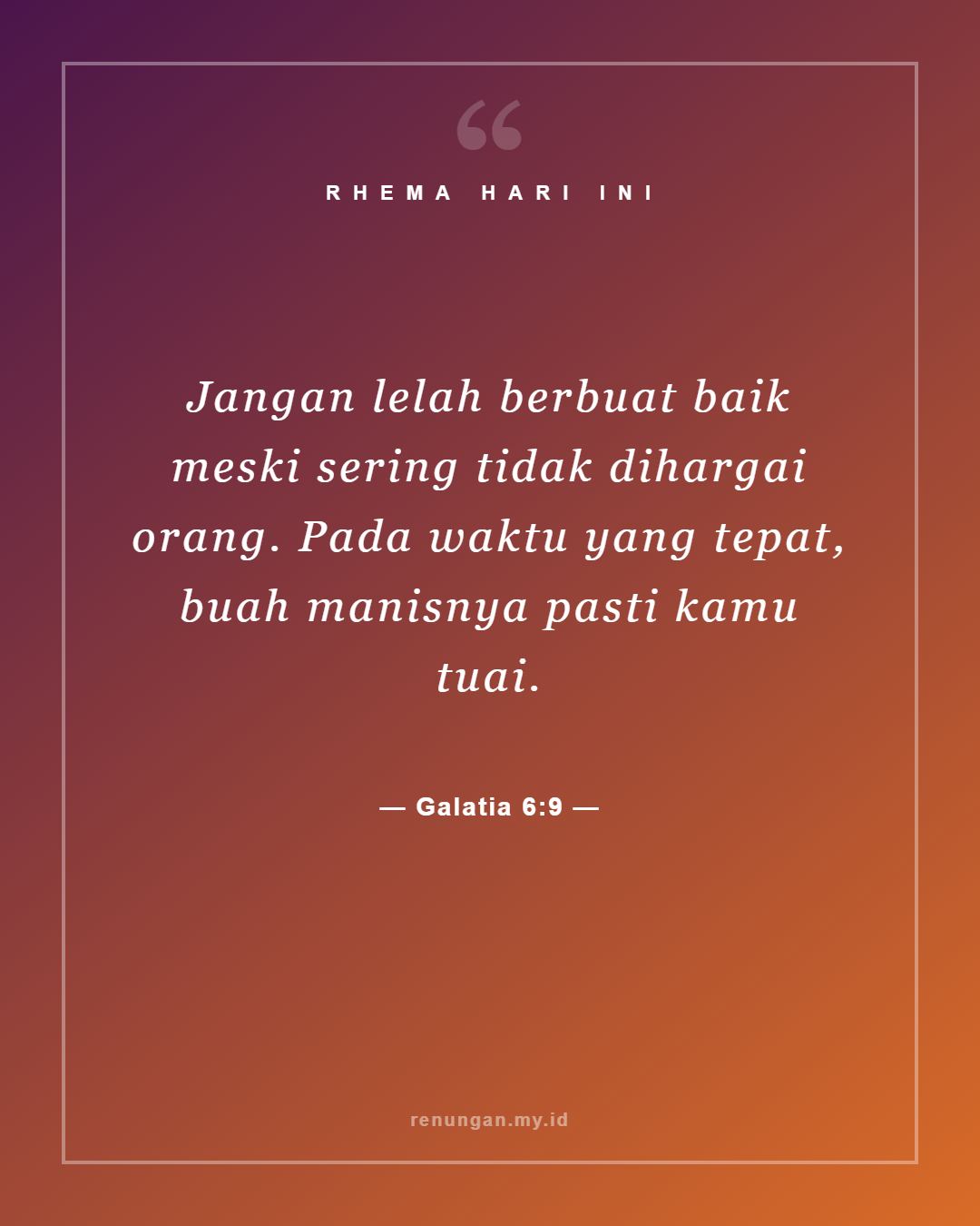 Galatia 6:9