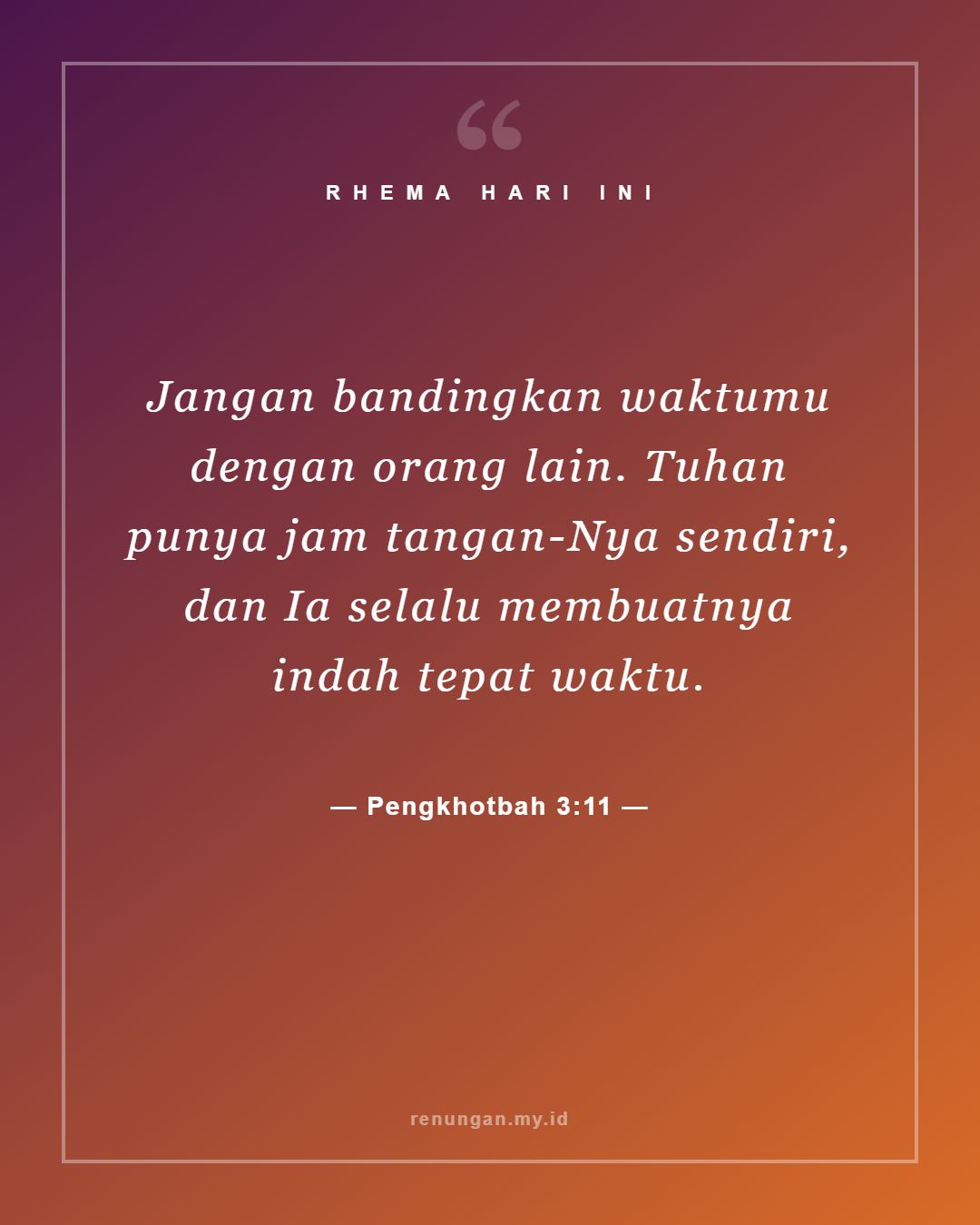 Pengkhotbah 3:11