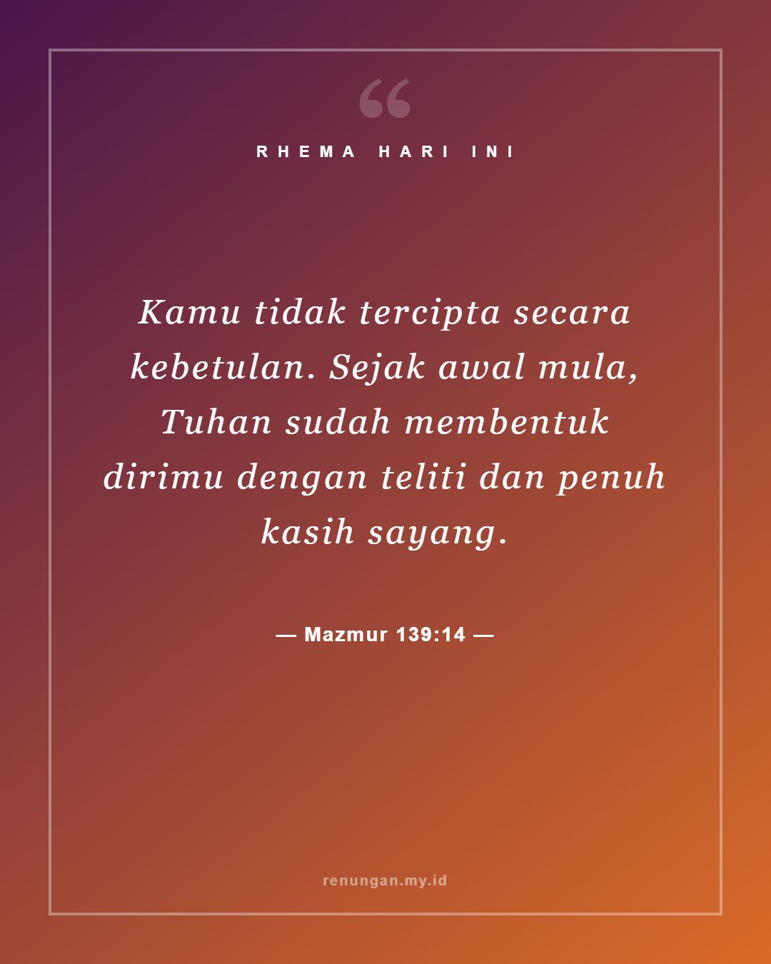 Mazmur 139:14