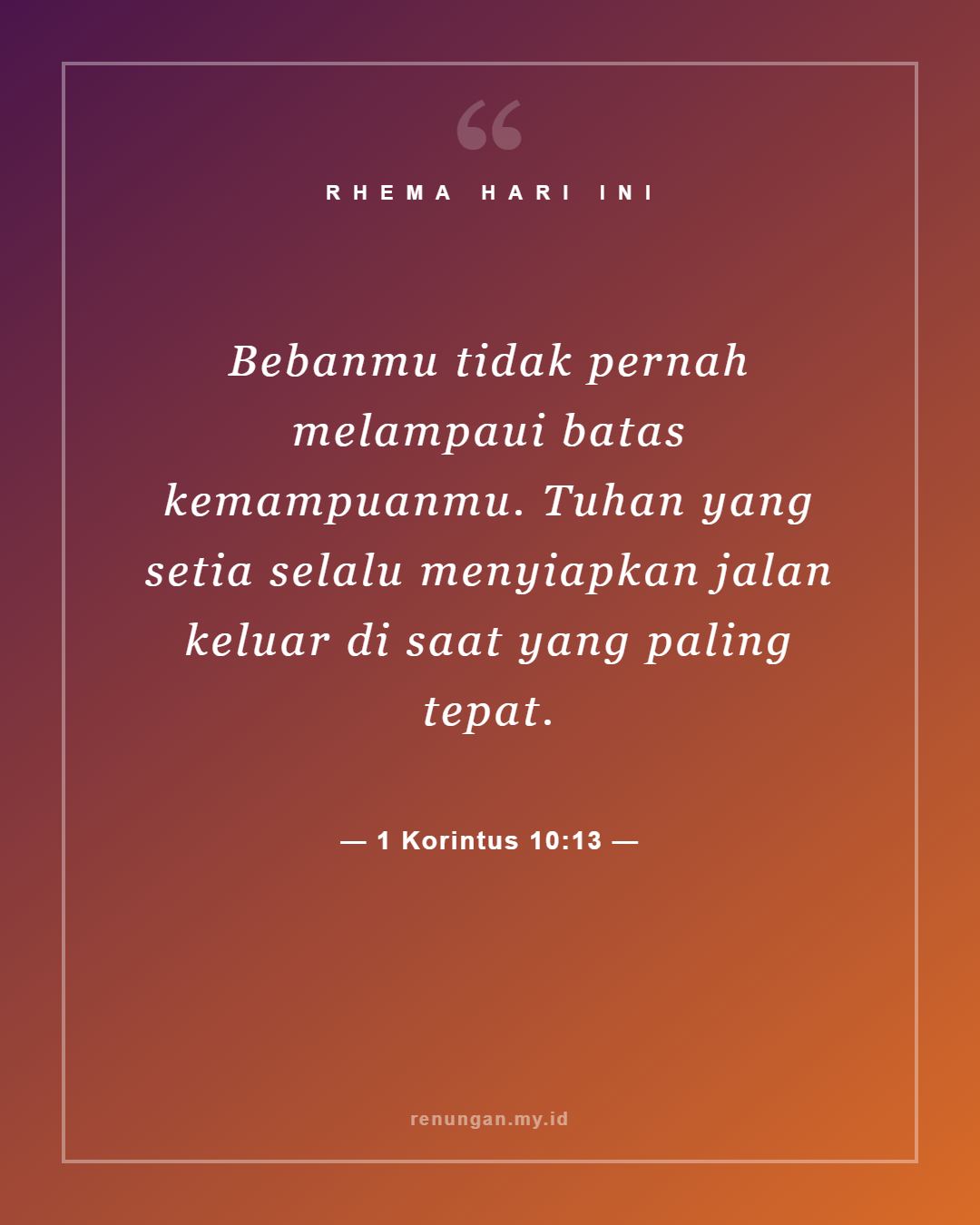 1 Korintus 10:13