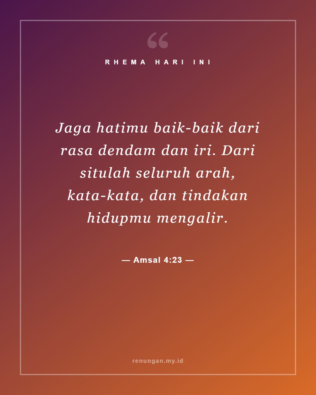 Amsal 4:23