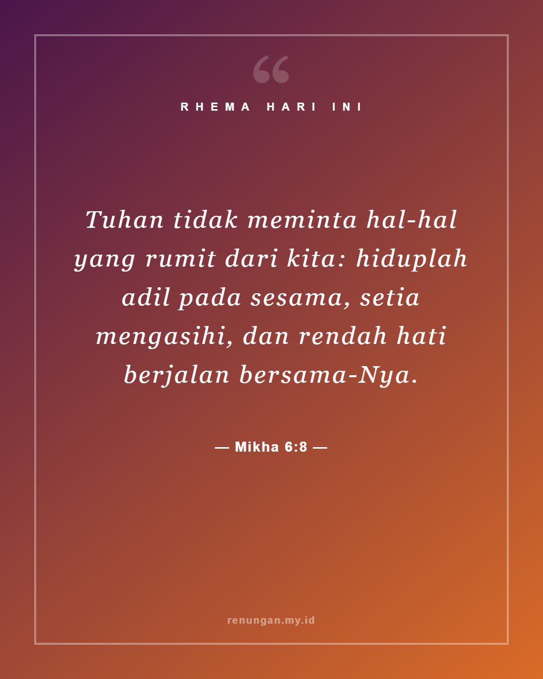 Mikha 6:8