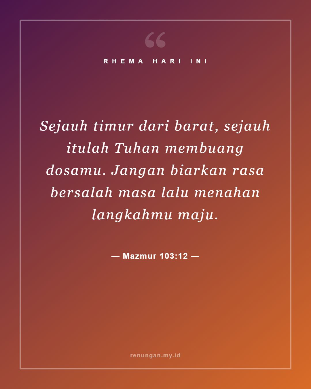 Mazmur 103:12