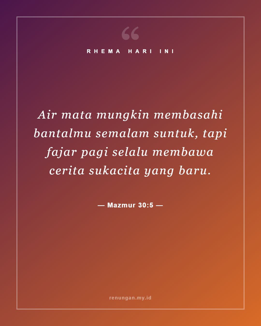 Mazmur 30:5