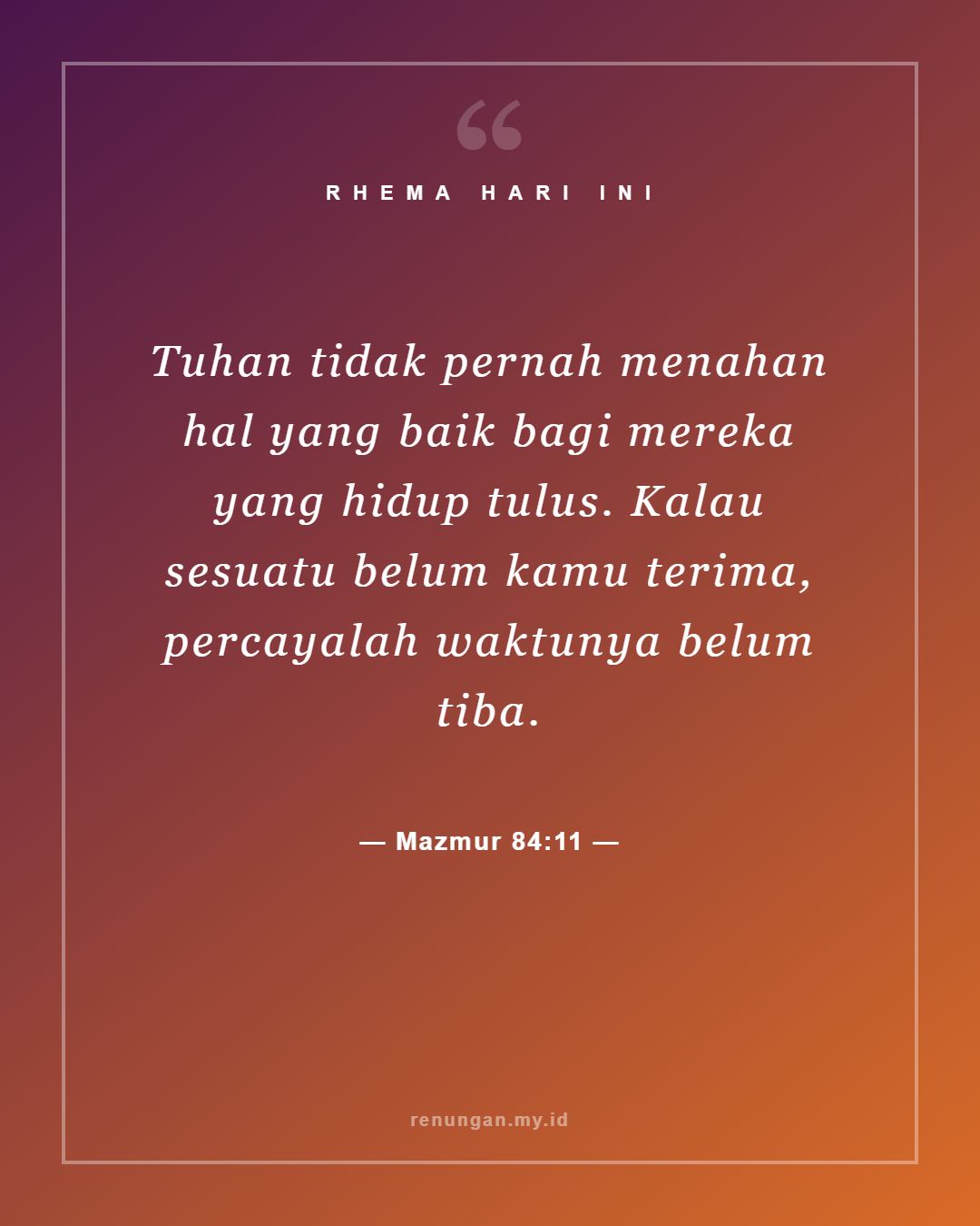 Mazmur 84:11