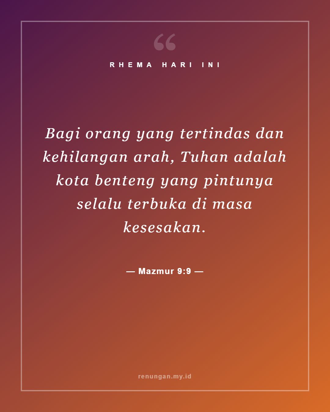 Mazmur 9:9