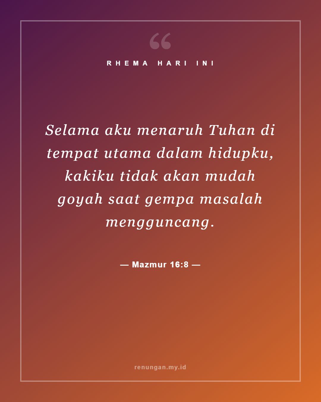 Mazmur 16:8