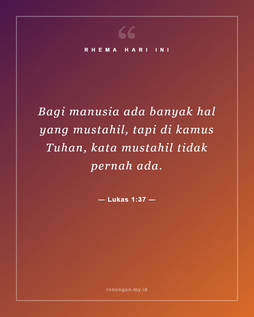 Lukas 1:37