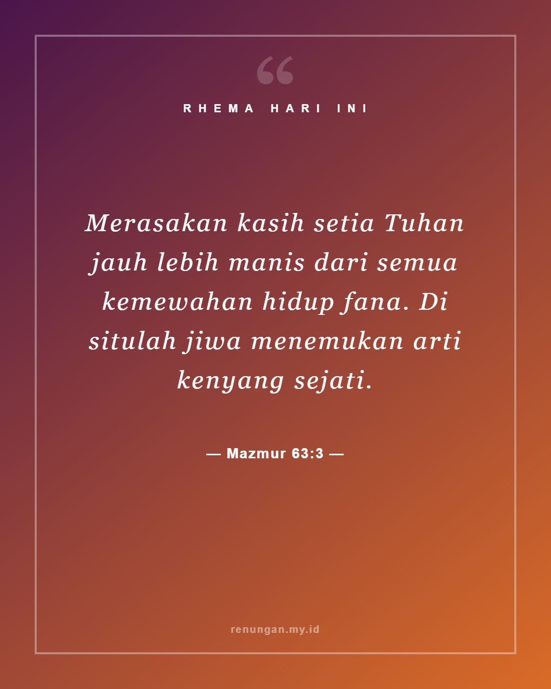 Mazmur 63:3