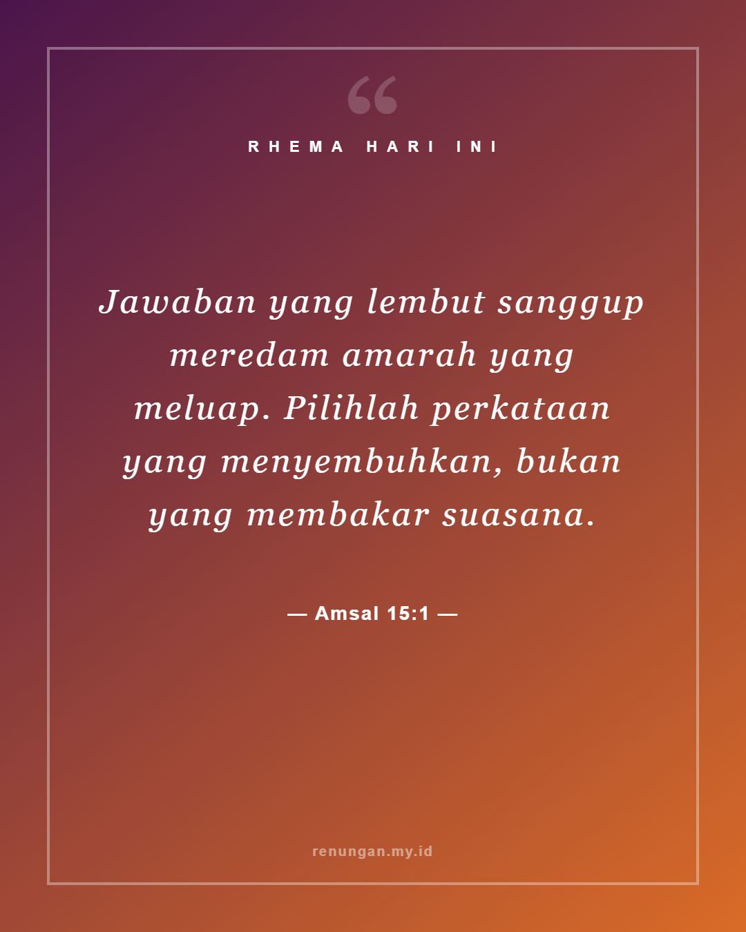 Amsal 15:1