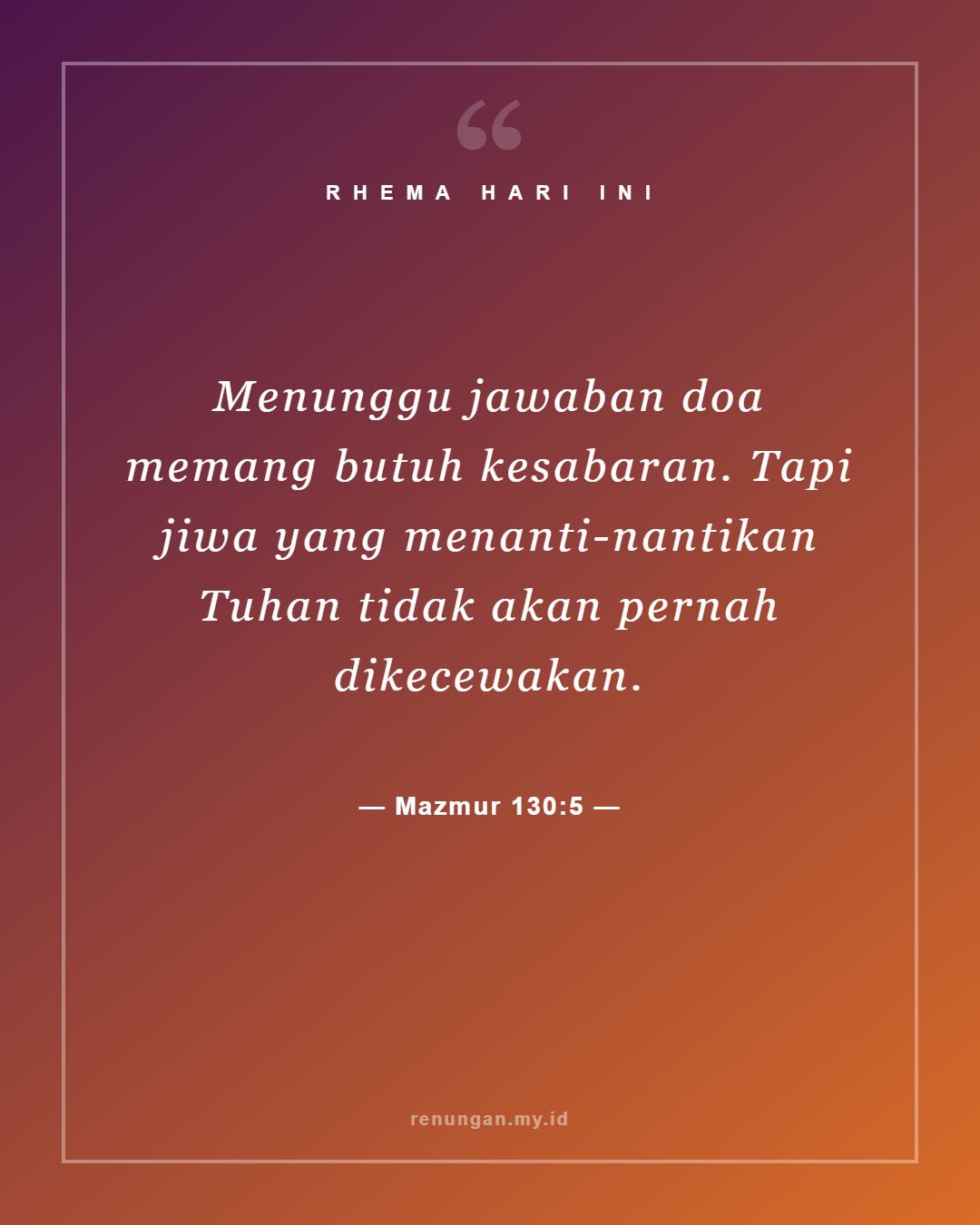 Mazmur 130:5