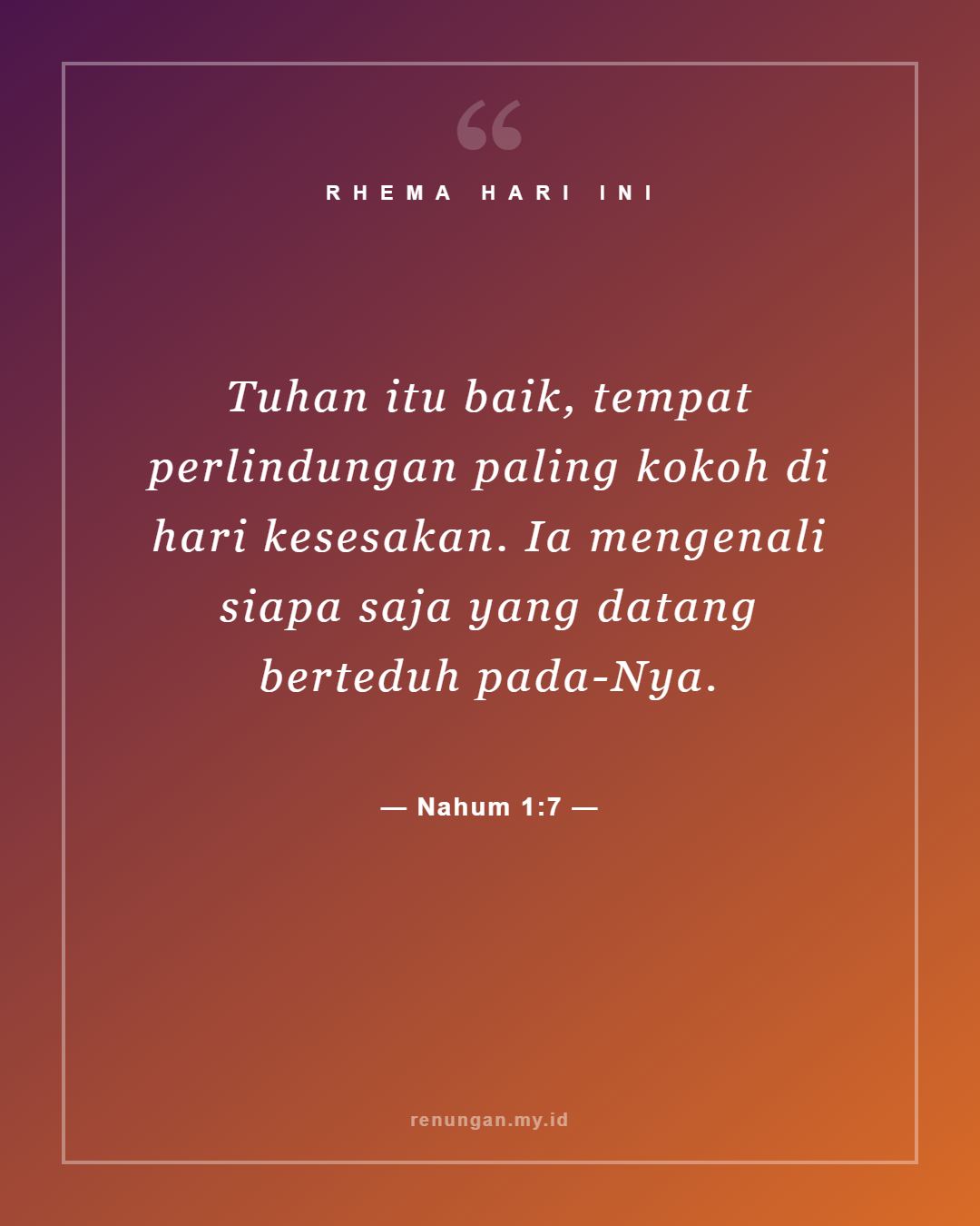 Nahum 1:7