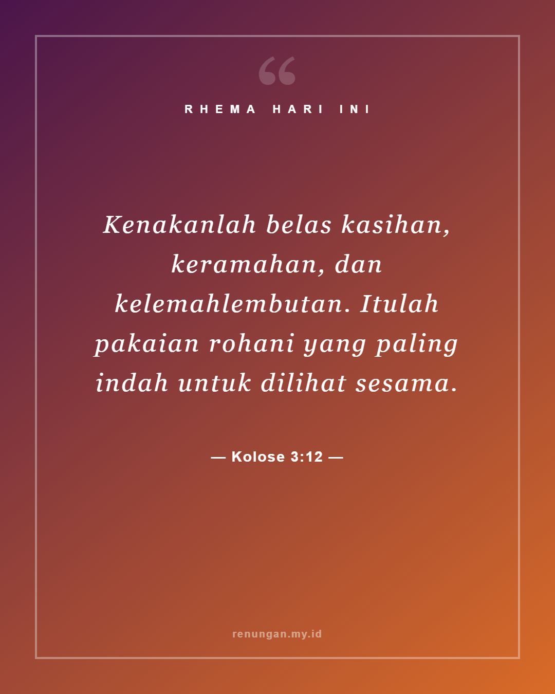 Kolose 3:12