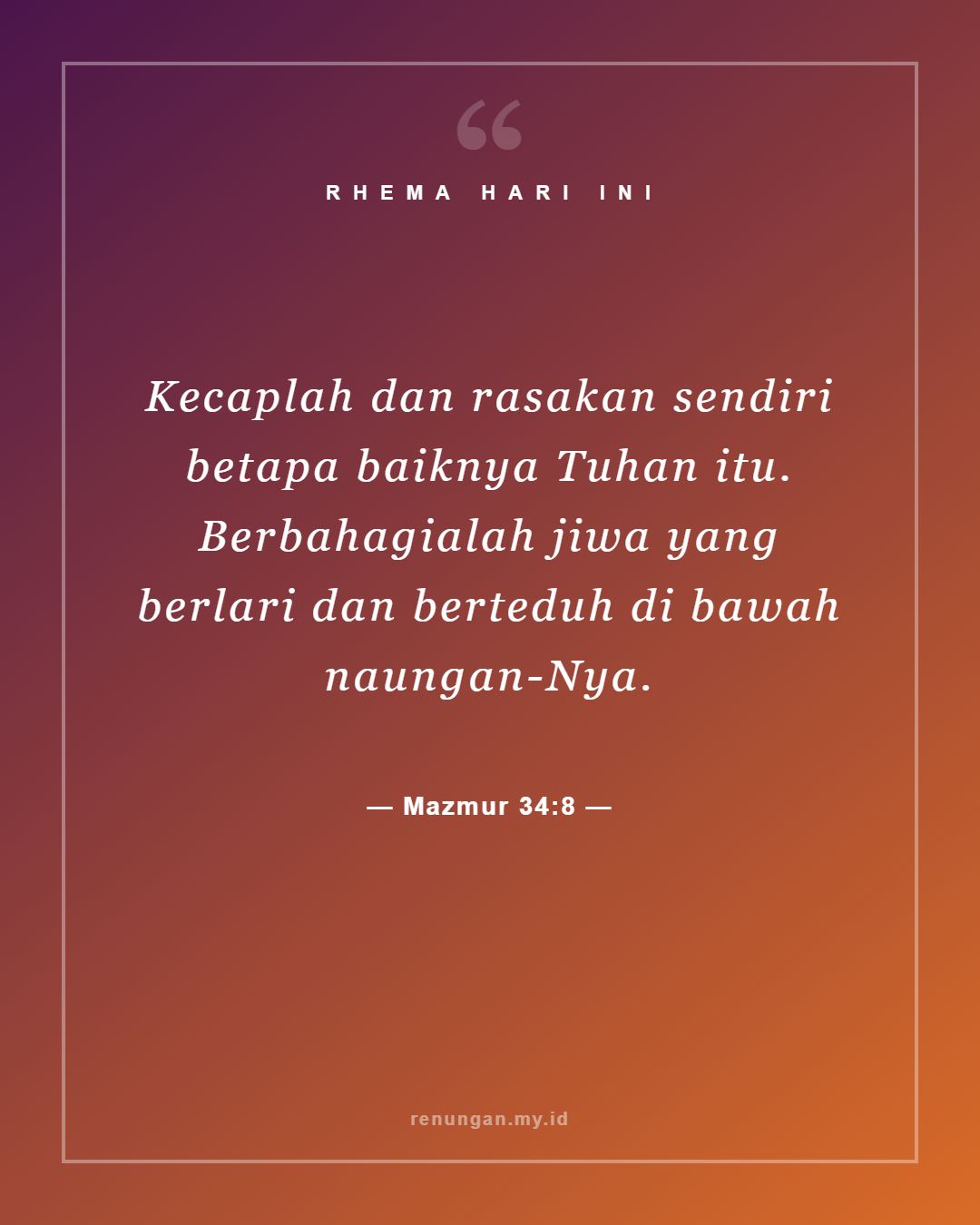 Mazmur 34:8