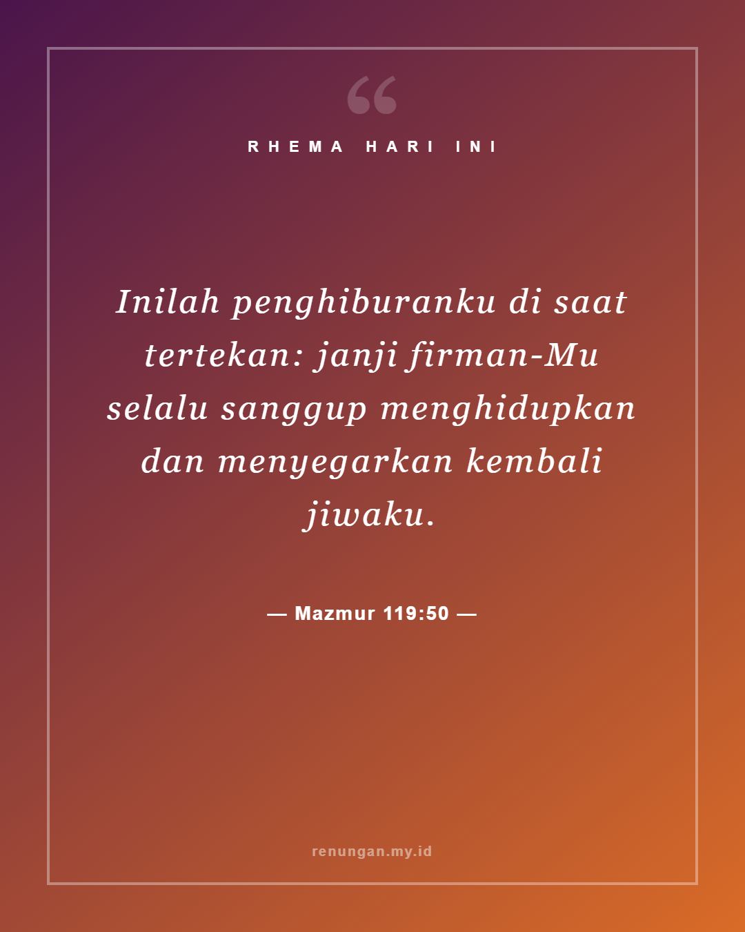 Mazmur 119:50