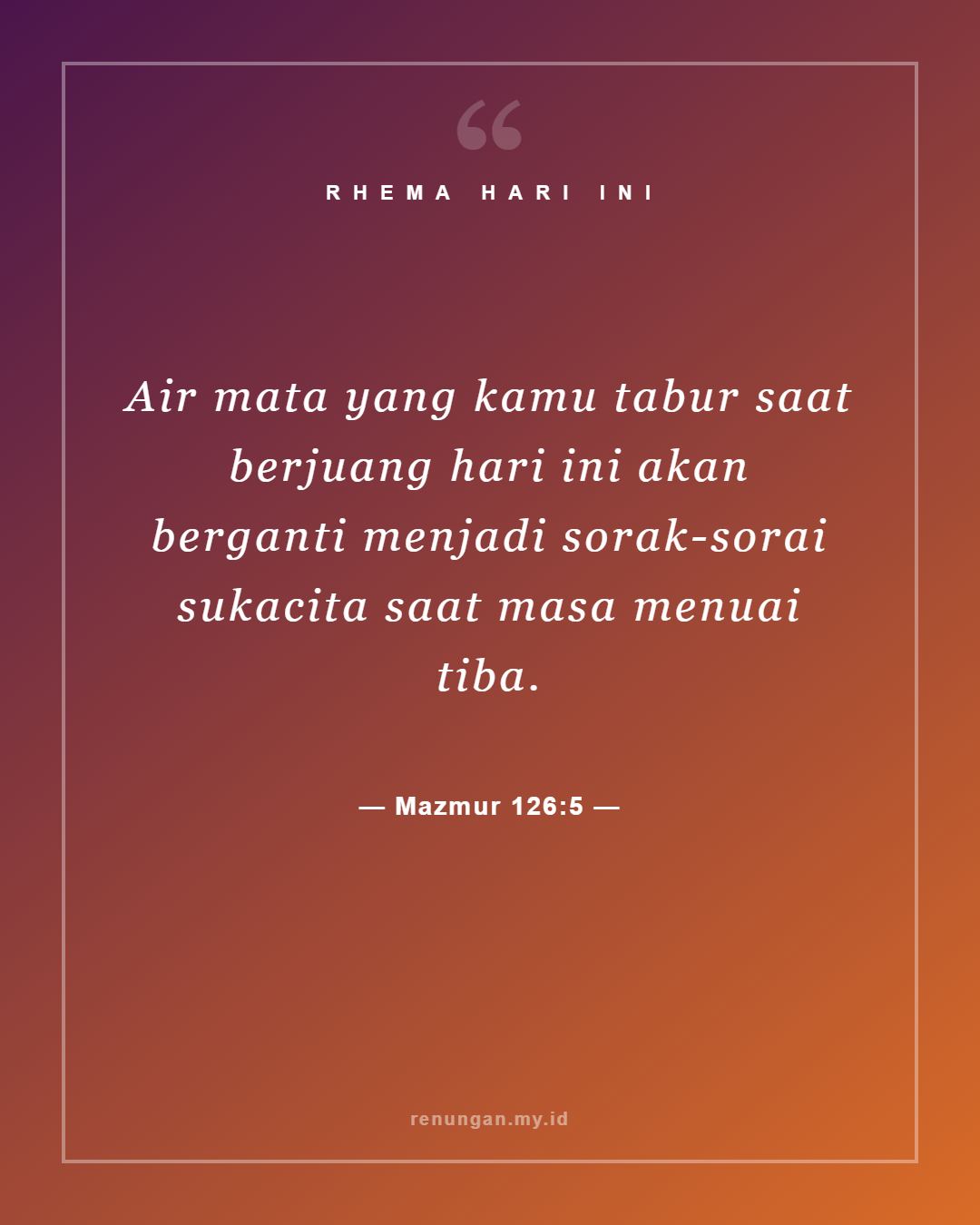Mazmur 126:5