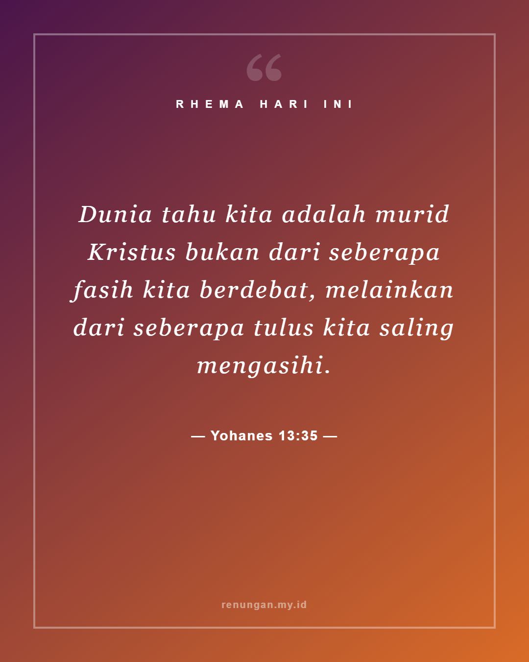 Yohanes 13:35