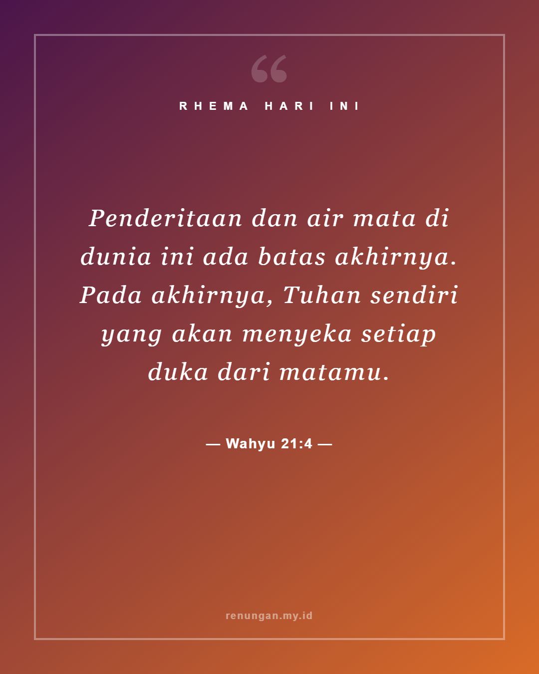 Wahyu 21:4