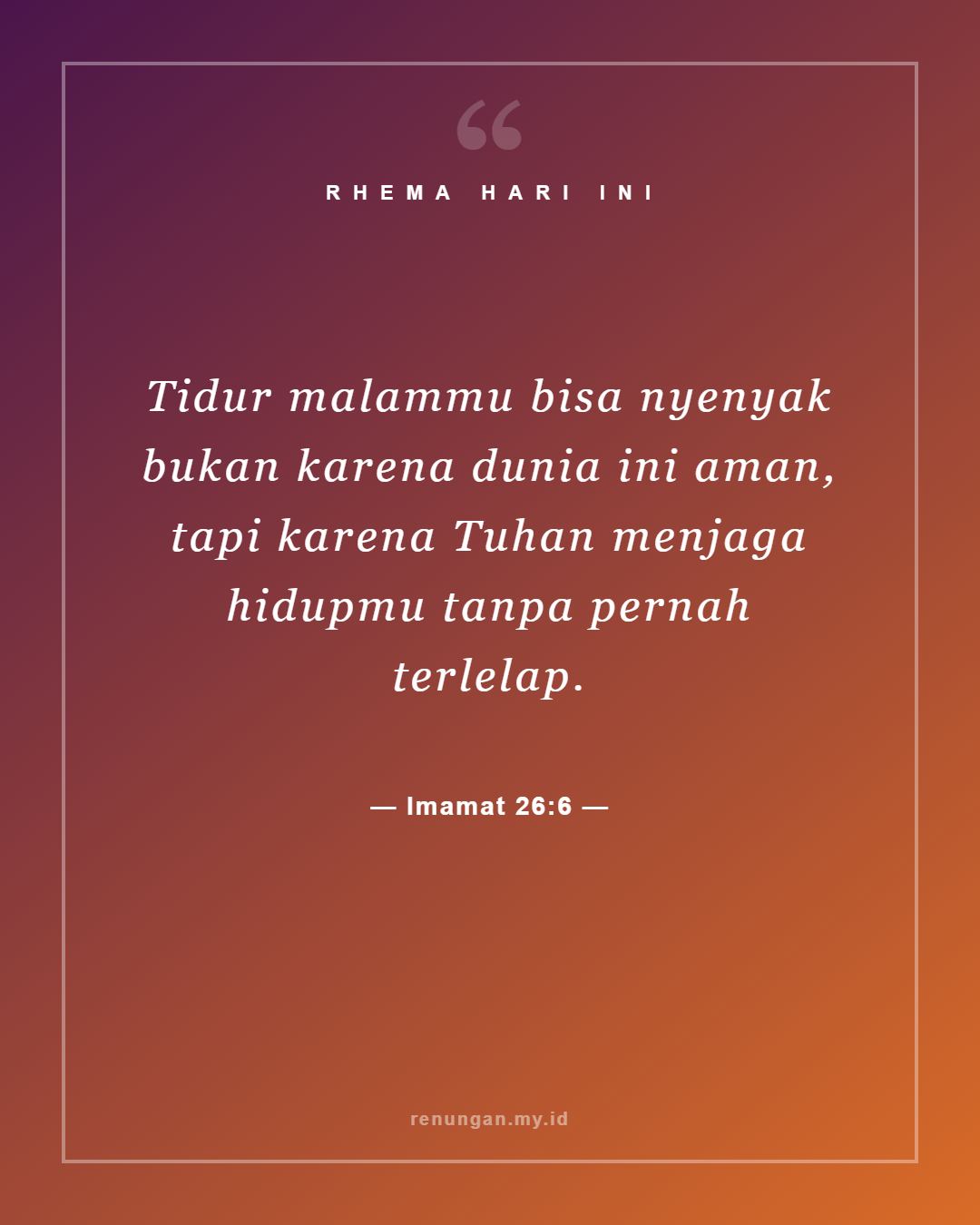 Imamat 26:6