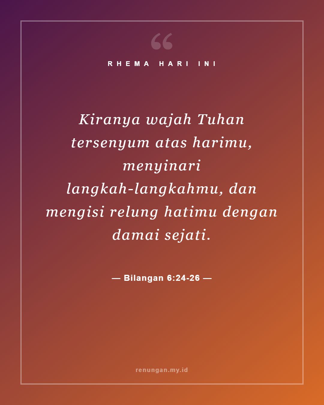 Bilangan 6:24-26
