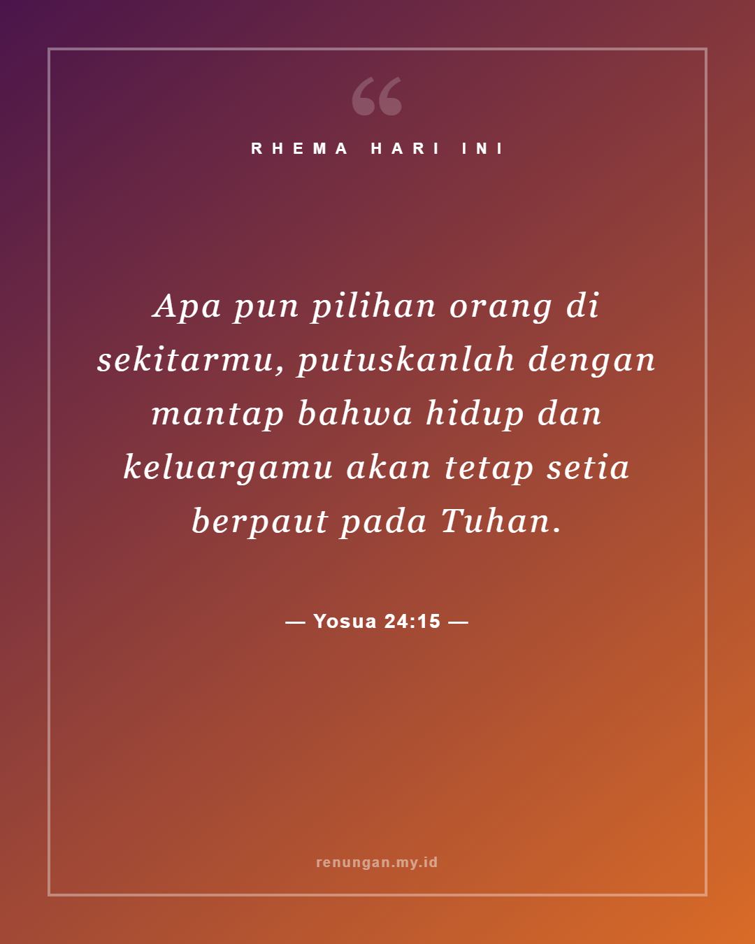 Yosua 24:15