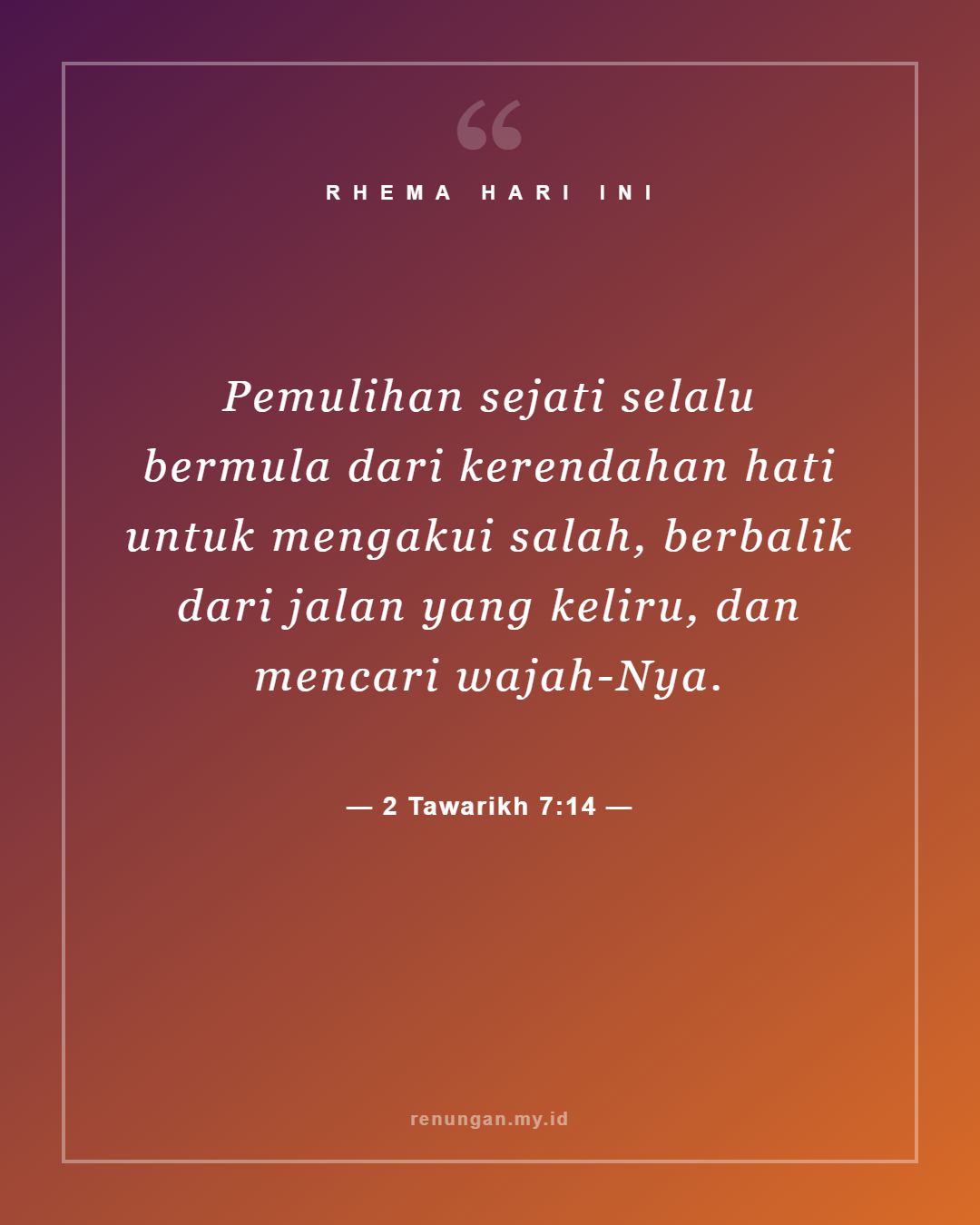 2 Tawarikh 7:14