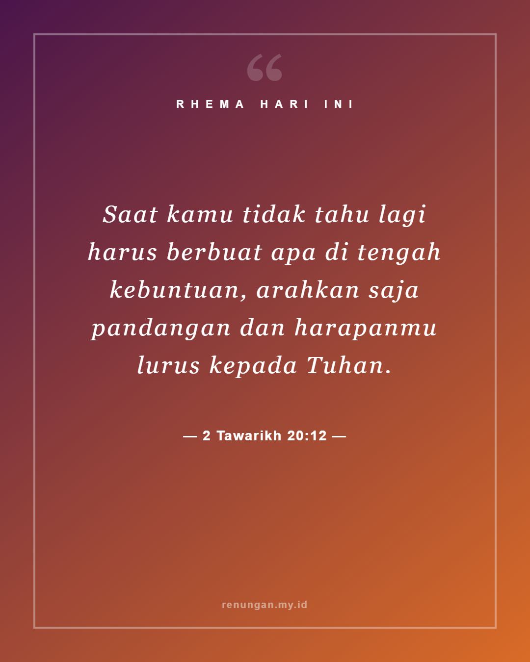 2 Tawarikh 20:12