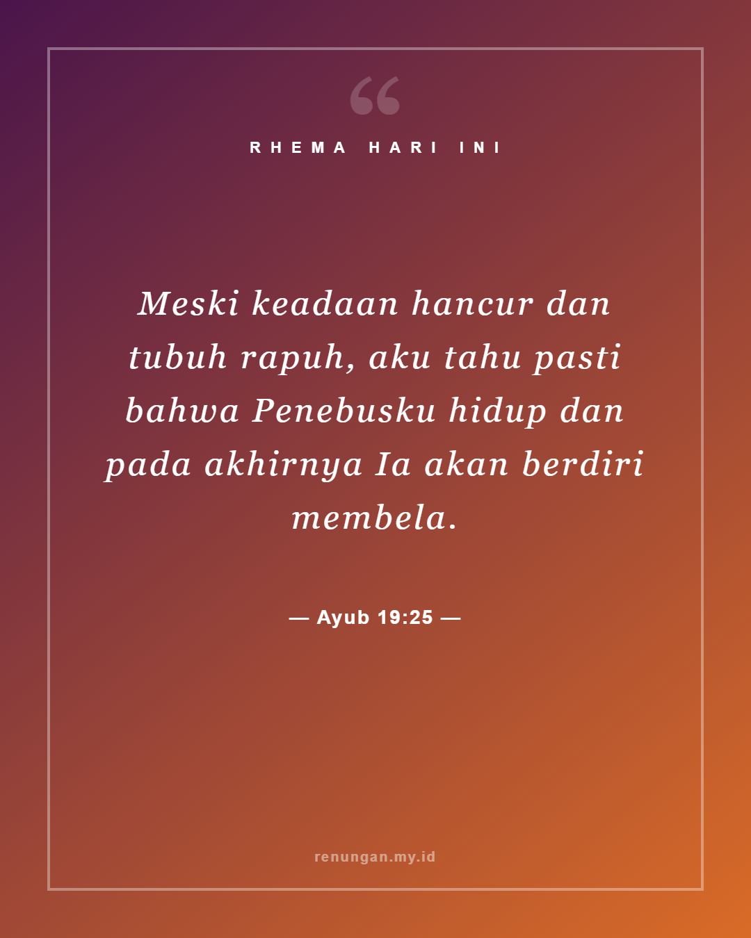 Ayub 19:25