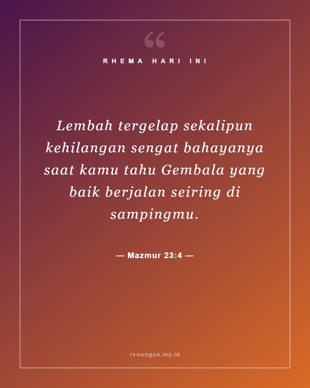 Mazmur 23:4