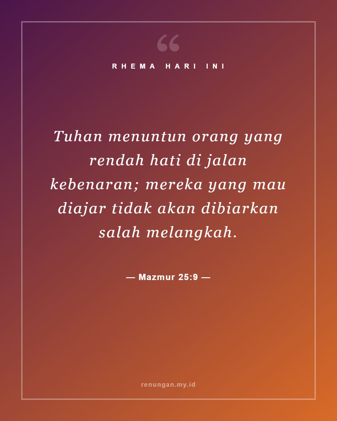 Mazmur 25:9